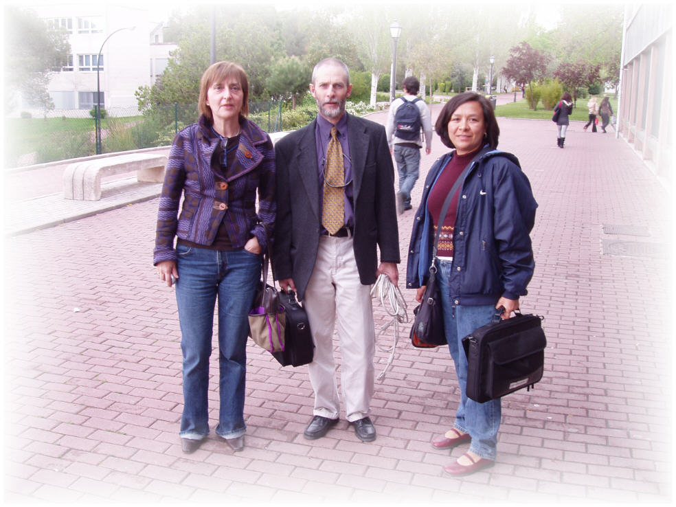 Marta Badía,Victor y Eva en la Universidad Autónoma de Madrid